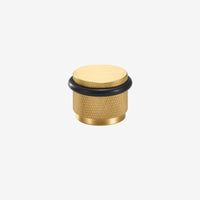 Butée de porte moletée en laiton réglable en hauteur - 4 finitions
