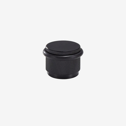 Butée de porte moletée en laiton réglable en hauteur - 4 finitions