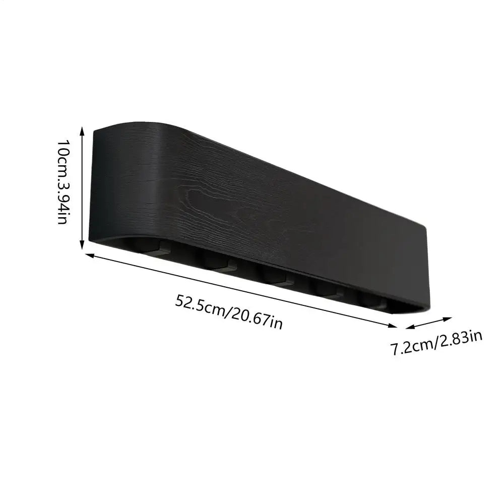 Porte-manteau mural crochets bois