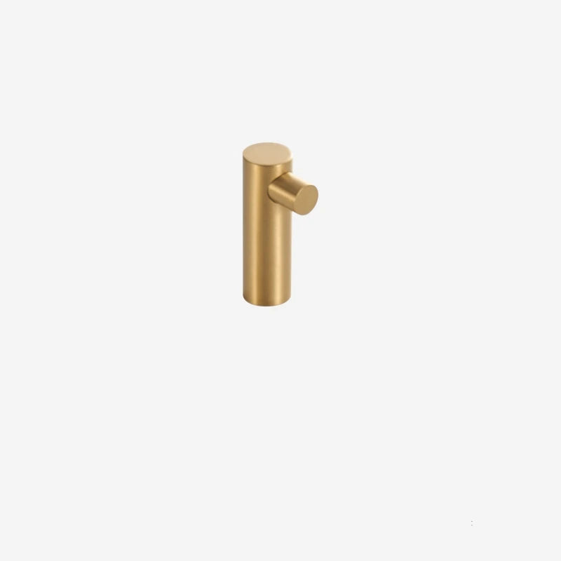 Wandhaken aus gebürstetem Messing - 4 originelle Designs