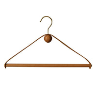 Cintre cuir véritable bois comparaison unité et lot - Aéraly