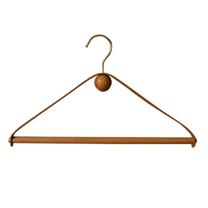 Cintre cuir véritable bois comparaison unité et lot - Aéraly