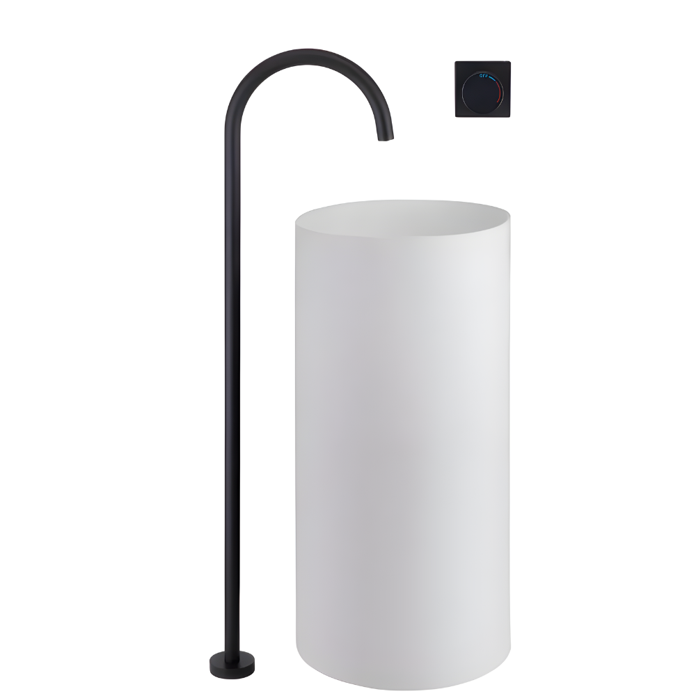Torbernite Robinet de Baignoire sur Pied Moleté, 4 Finitions