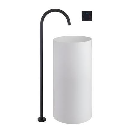 Torbernite Robinet de Baignoire sur Pied Moleté, 4 Finitions
