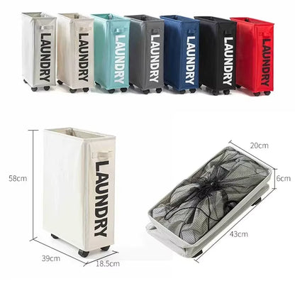 panier à linge a roulettes pliable - Pratique et efficace pour ranger votre linge