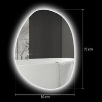 ONDINA — Miroir de Salle de Bain LED Asymétrique Anti-Buée