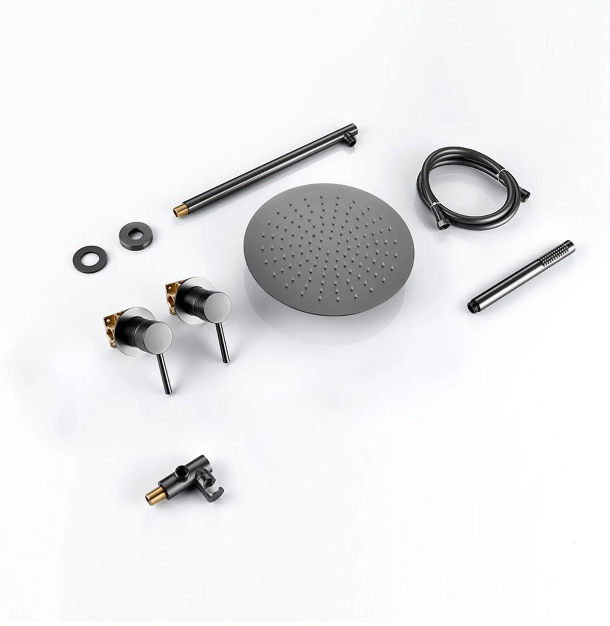 Composition de Douche encastré anthracite