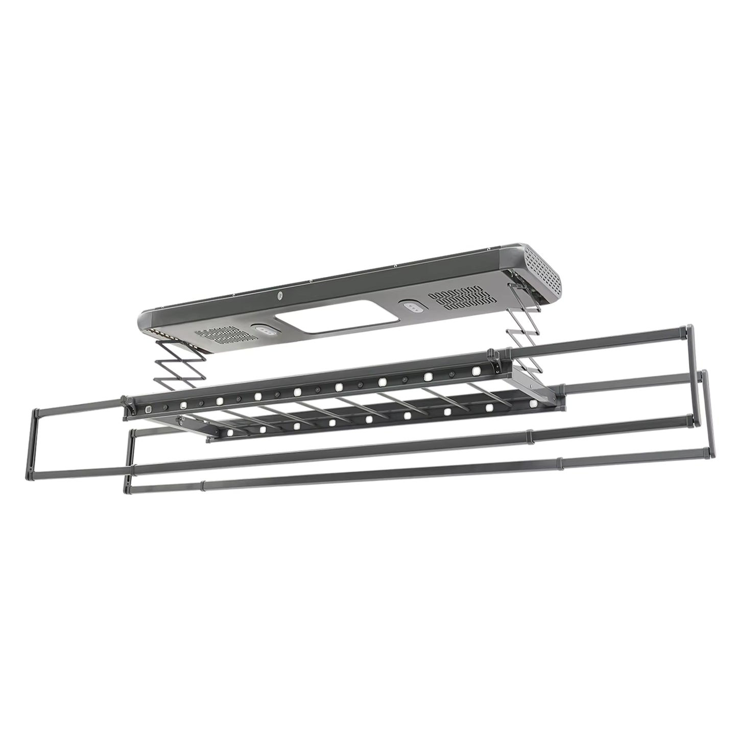 Séchoir plafond électrique avec télécommande, LED et ventilation