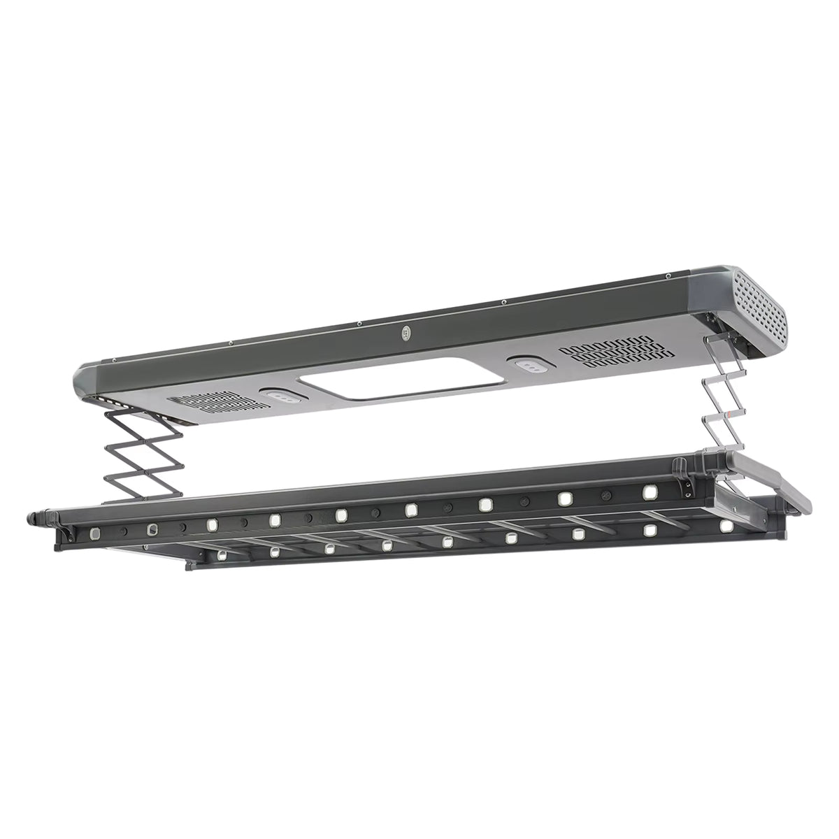 Séchoir plafond électrique avec télécommande, LED et ventilation