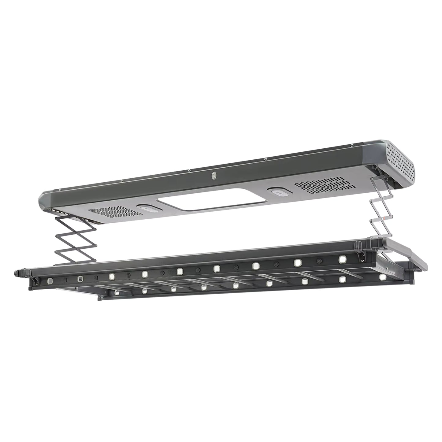 Séchoir plafond électrique avec télécommande, LED et ventilation