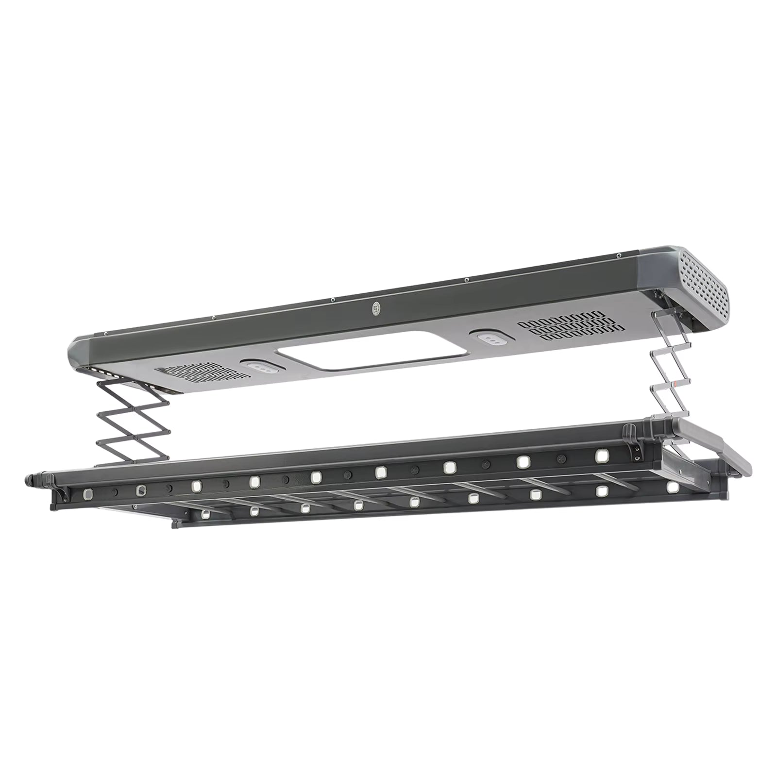 Séchoir plafond électrique avec télécommande, LED et ventilation