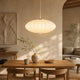 SERANA - Suspension Luminaire en Soie Plissée, Esprit Japandi