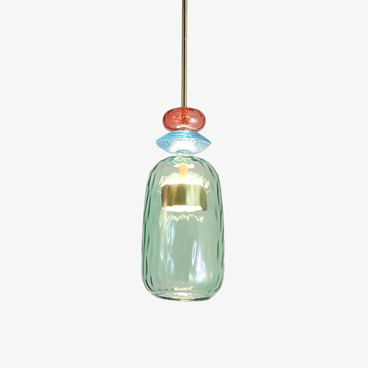 Suspension design LED verre coloré IRIDE