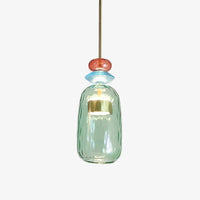 Suspension design LED verre coloré IRIDE