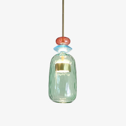 Suspension design LED verre coloré IRIDE