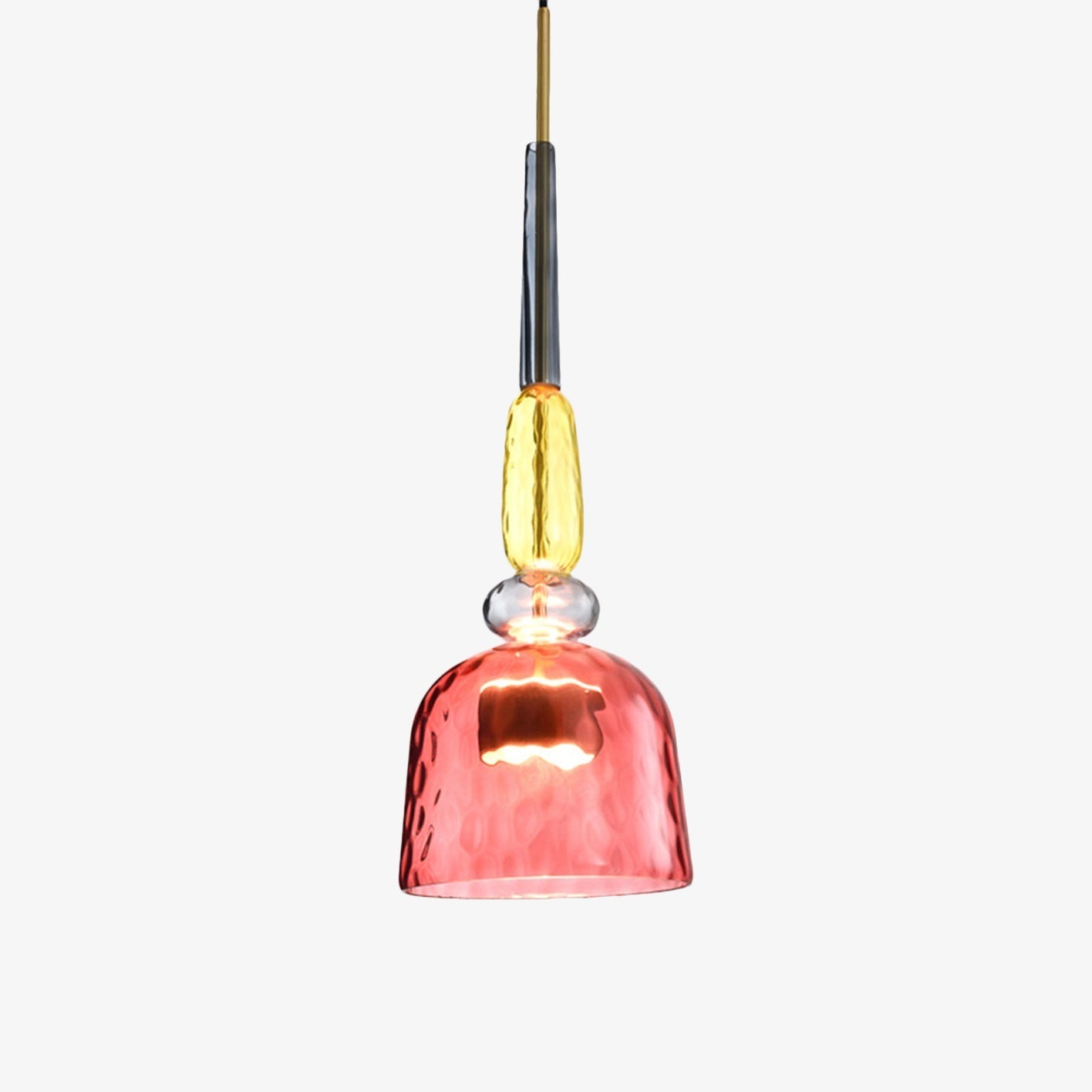 Suspension design LED verre coloré IRIDE
