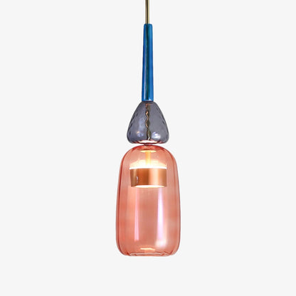 Suspension design LED verre coloré IRIDE