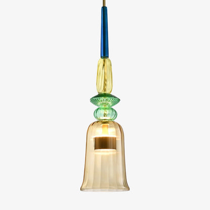 Suspension design LED verre coloré IRIDE