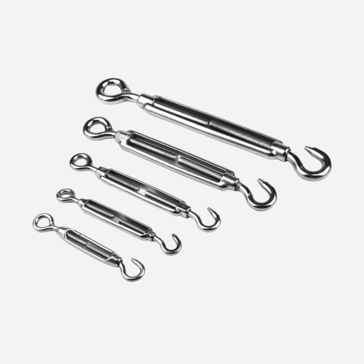 Spannschloss Edelstahl 304 – 5er-Set – Alle Endanschlüsse
