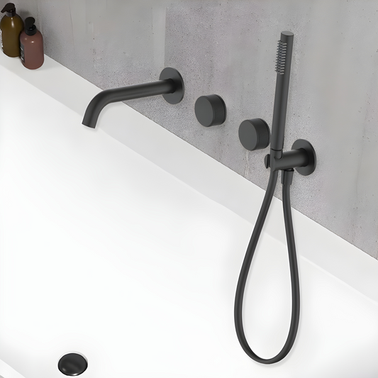 Robinet de baignoire encastré texture moletée