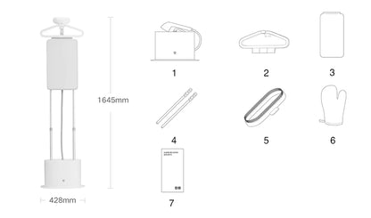 Défroisseur vertical vapeur 2200W – Vapeur puissante et rapide Blanc