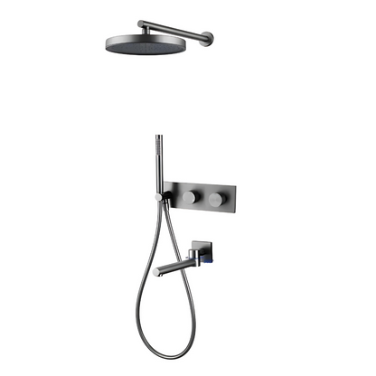 Colonne de douche pluie XXL avec fonction bidet