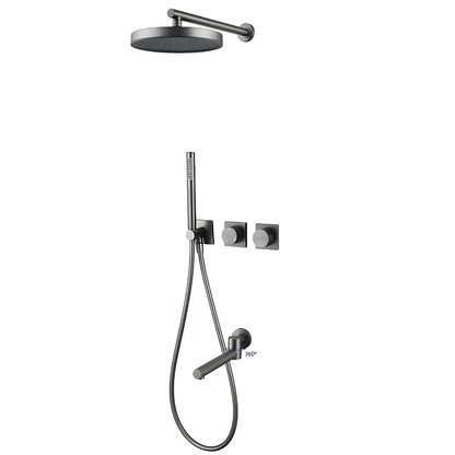 Colonne de douche pluie XXL avec fonction bidet