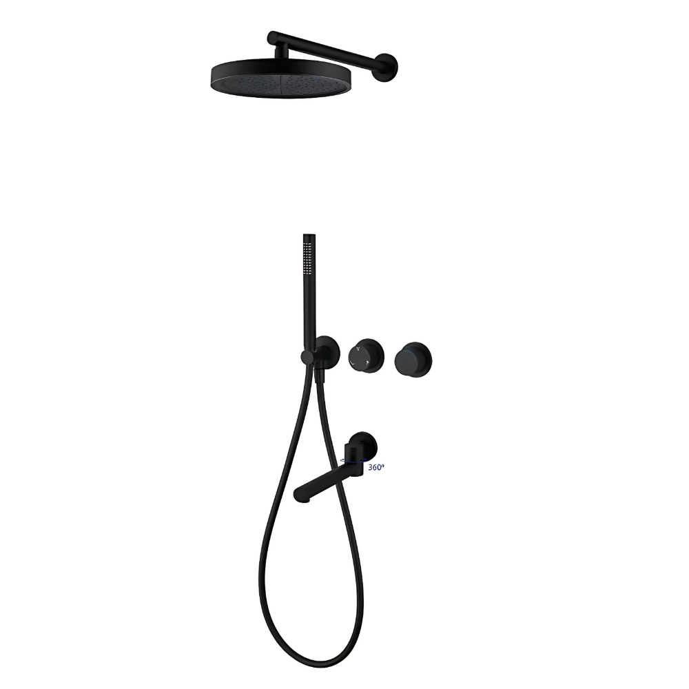 Colonne de douche pluie XXL avec fonction bidet