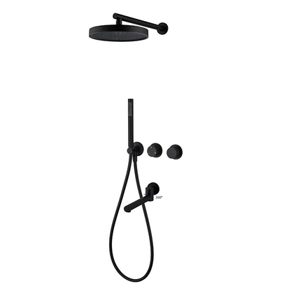 Colonne de douche pluie XXL avec fonction bidet