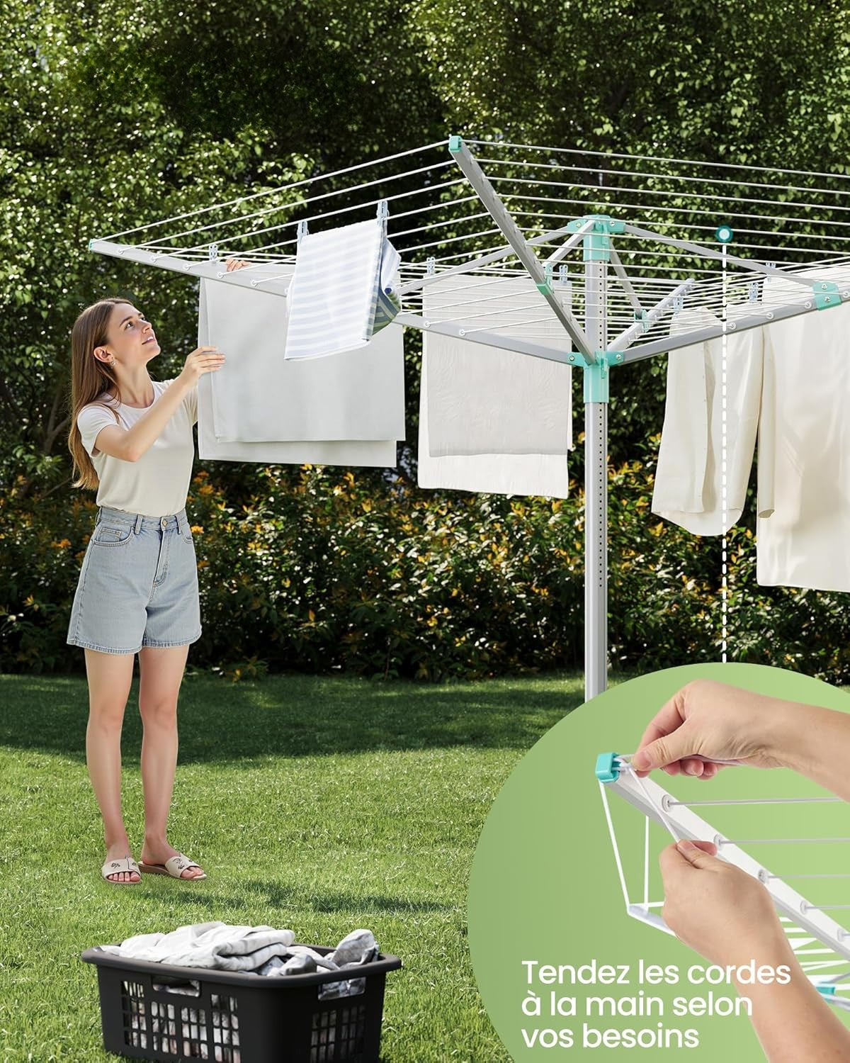Étendoir à linge parapluie - Prêt à découvrir l'innovation ultime en matière de séchage et de rangement du linge ? Découvrez notre Étendoir à linge parapluie, une solution pratique et efficace pour prendre soin de votre linge au quotidien