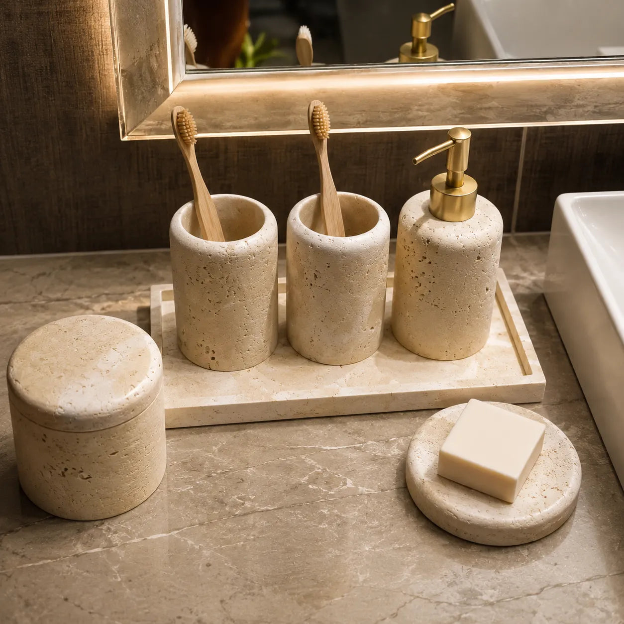 ROVELIA - Travertine, Natural Stone Bathroom Range