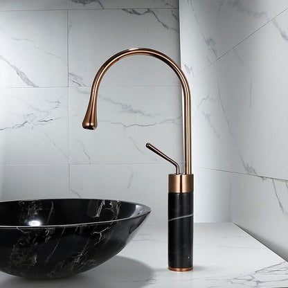 Quarzo Robinet de Lavabo Socle Marbre, 3 Longueurs