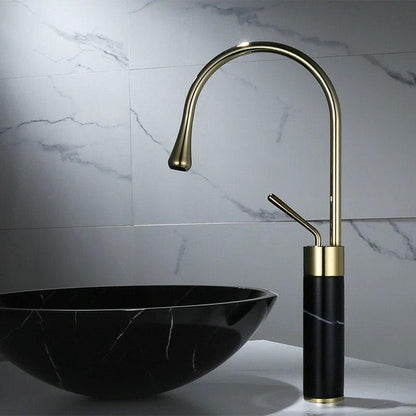 Quarzo Robinet de Lavabo Socle Marbre, 3 Longueurs