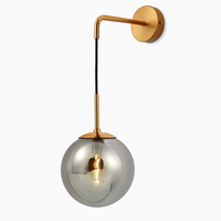 Applique murale boule de verre suspendue GLOBA