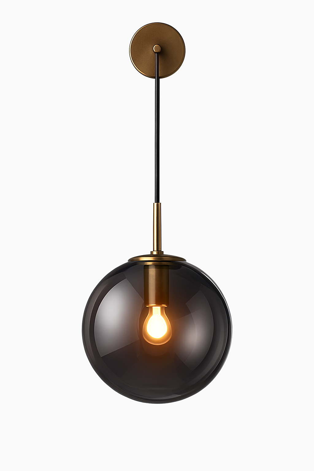 Applique murale boule de verre suspendue GLOBA