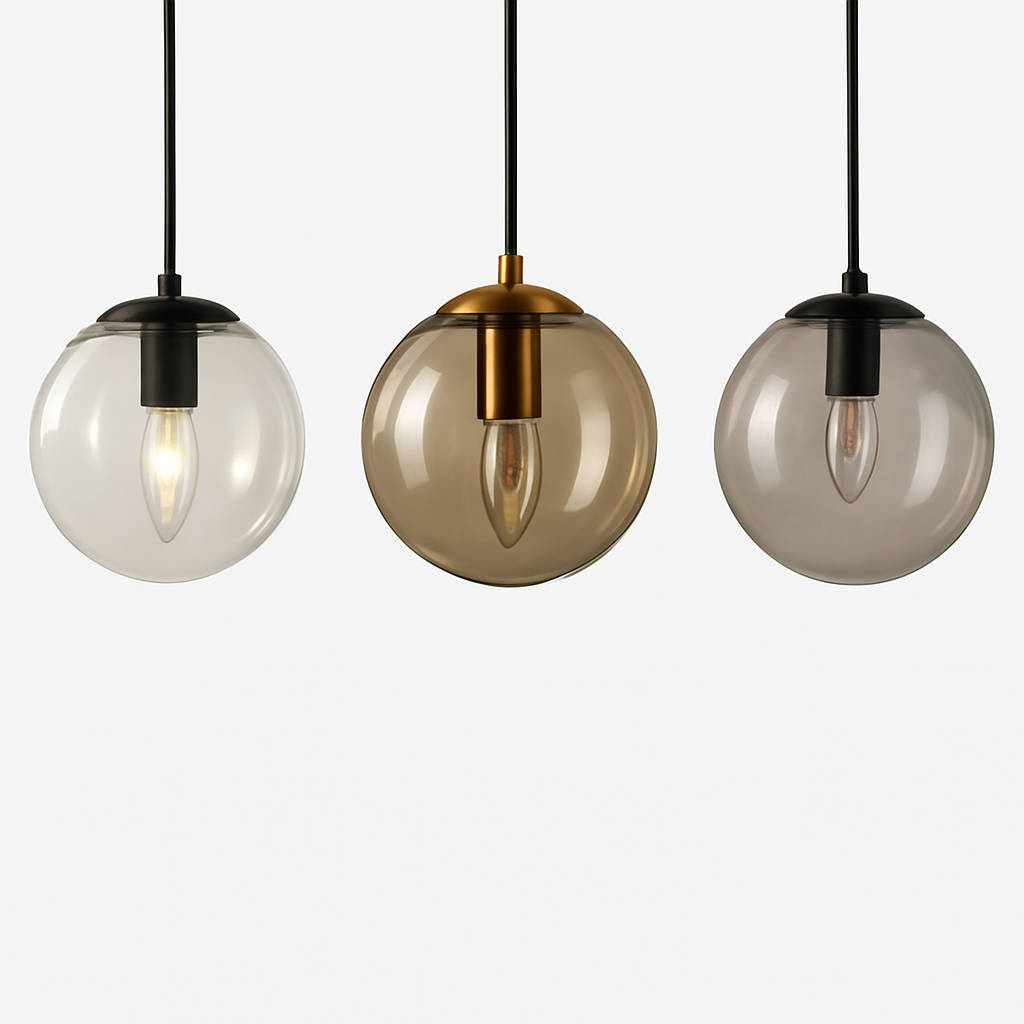 Applique murale boule de verre suspendue GLOBA