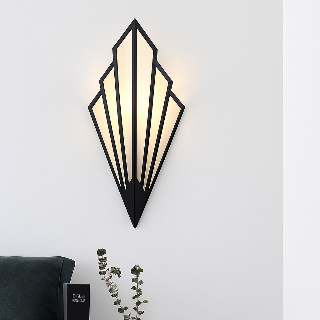 Applique murale design triangulaire LED métal coloré TRIGONO