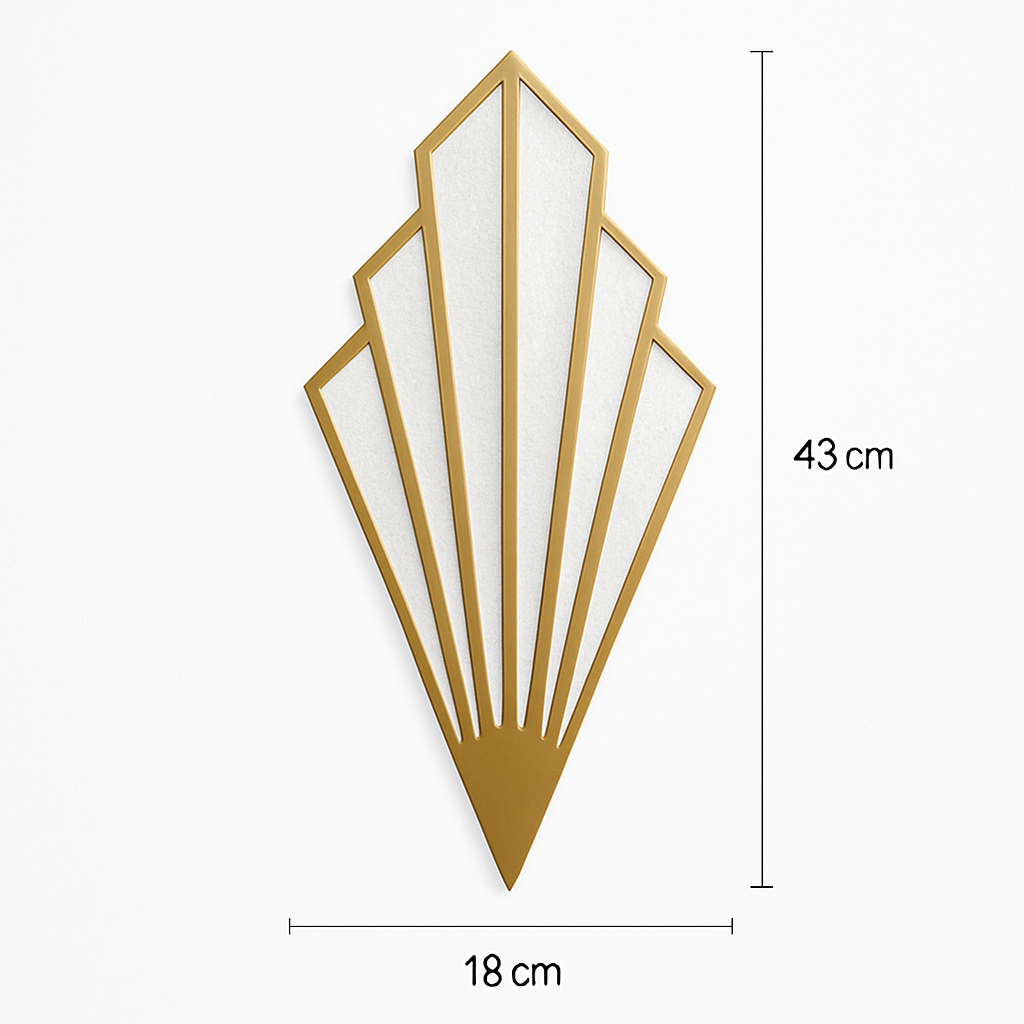 Applique murale design triangulaire LED métal coloré TRIGONO