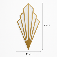 Applique murale design triangulaire LED métal coloré TRIGONO