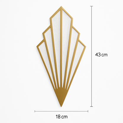 Applique murale design triangulaire LED métal coloré TRIGONO