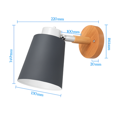 Applique murale LED abat-jour orientable GIREVOLE