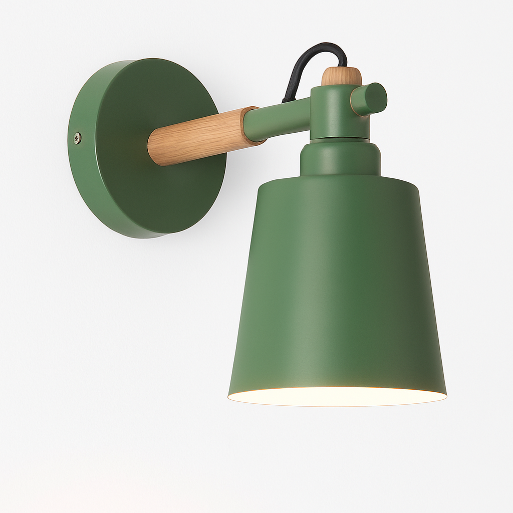 Applique murale LED bois et métal nordique NORDIS