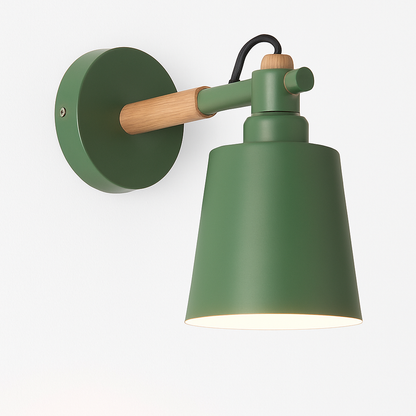 Applique murale LED bois et métal nordique NORDIS
