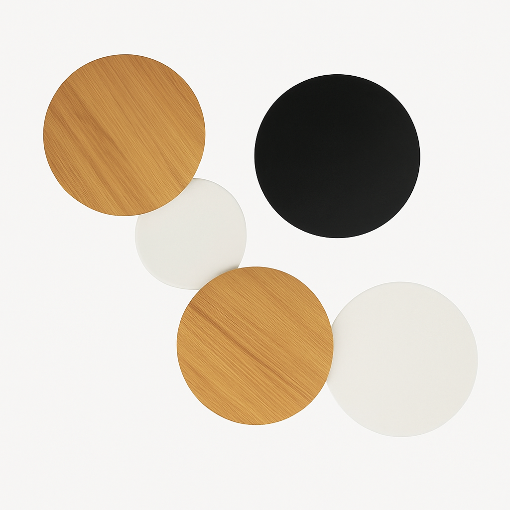 Applique murale LED ronde inspiration lunaire SELENE