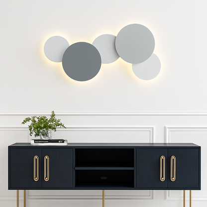 Applique murale LED ronde inspiration lunaire SELENE