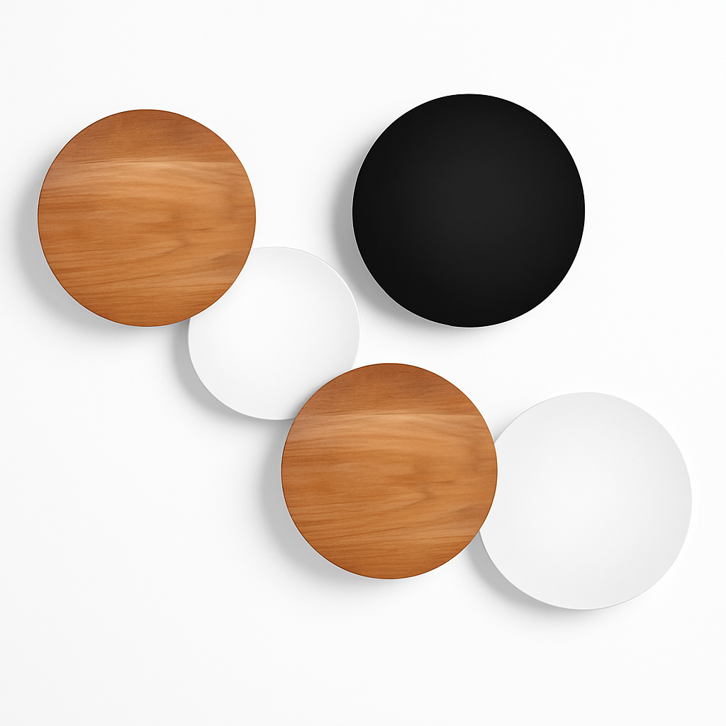 Applique murale LED ronde inspiration lunaire SELENE