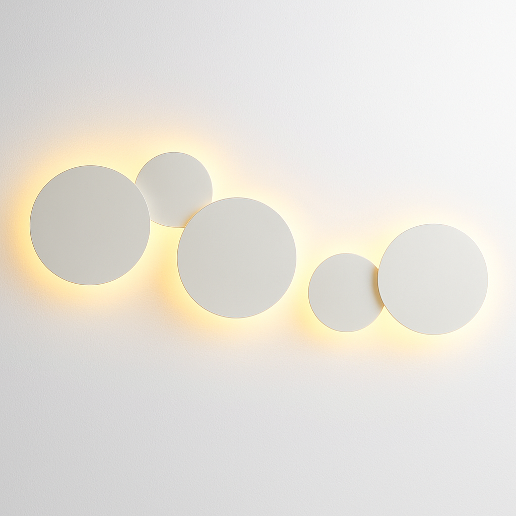 Applique murale LED ronde inspiration lunaire SELENE