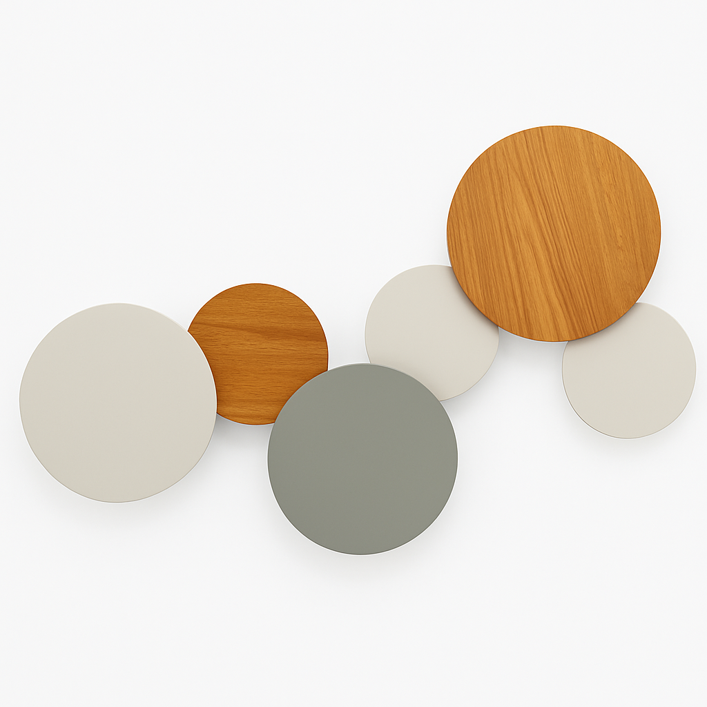 Applique murale LED ronde inspiration lunaire SELENE