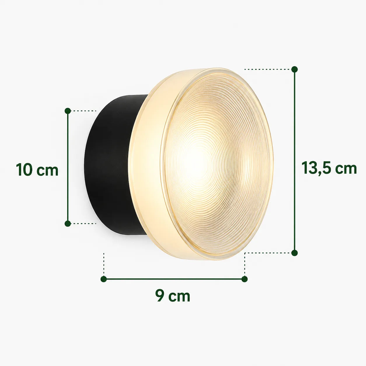 CERCHIO – Applique Murale Ronde en Verre