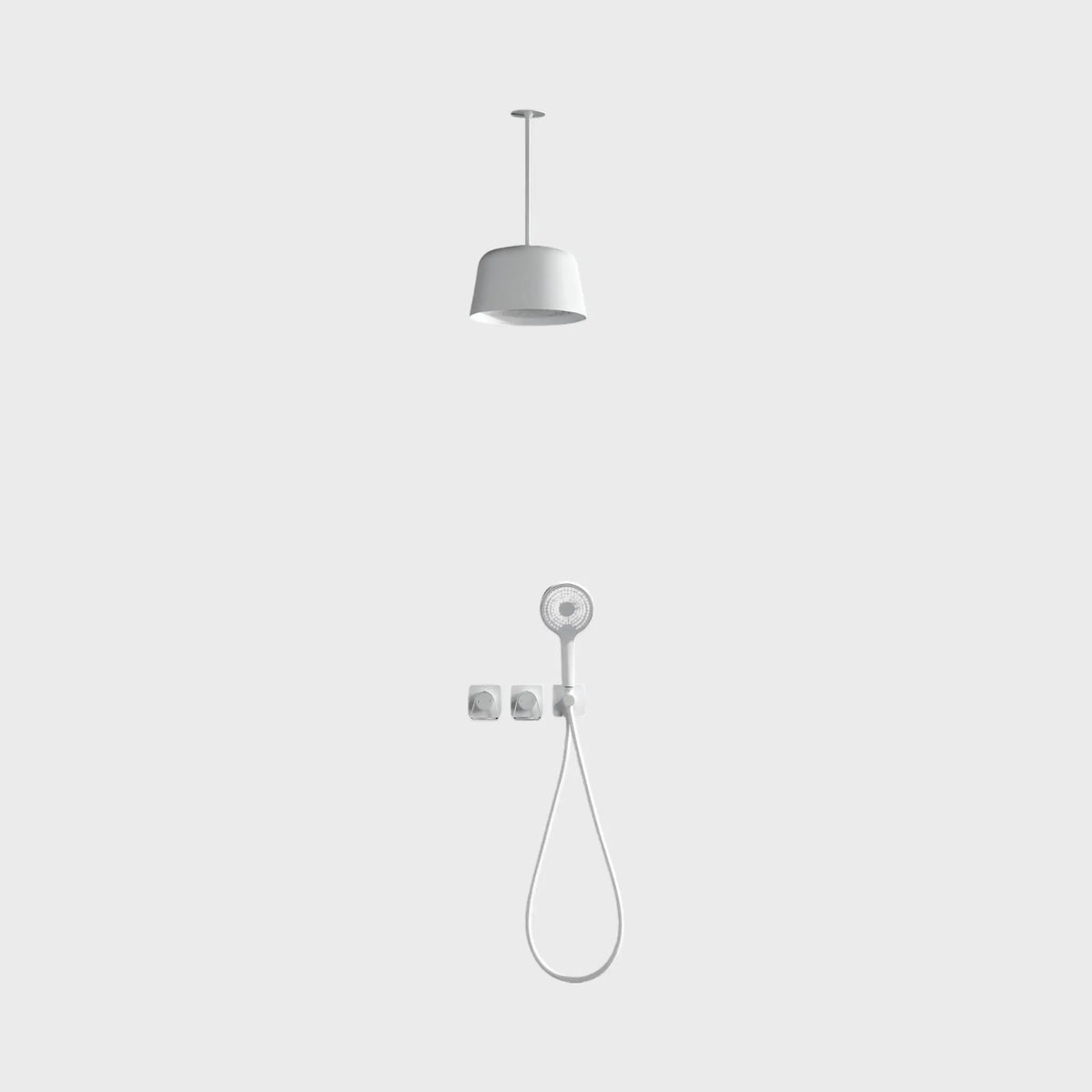Mitigeur de Douche plafond blanc